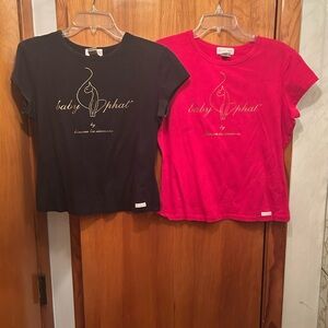 Baby Phat Black and Pink Logo T-Shirts 2 Tee shirts